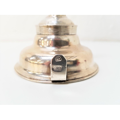 140 - SILVER WINE FUNNEL
probably early 19th century, of two part construction with spout and sieve, the h... 