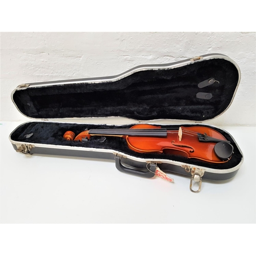 498 - KNIGHT ACADEMY VIOLIN
model MV183, with 33cm two piece back, with a chin rest and a hard shell carry... 