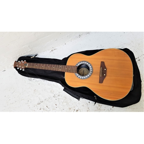 541 - THOMSONS ELECTRIC ACCOUSTIC GUITAR
model Th.6 FK, lacking two strings, with a soft case