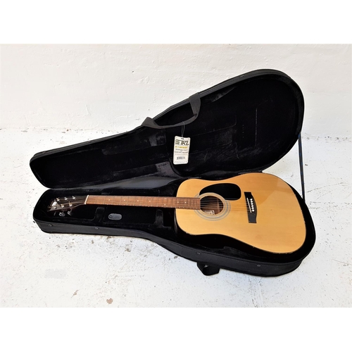 531 - ENCORE ACOUSTIC GUITAR
model W250, with mother of pearl inlay to the neck, in a fitted case