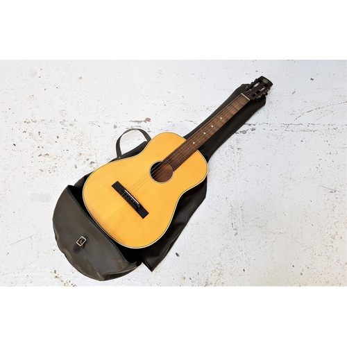 534 - MUSIMA ACOUSTIC GUITAR
with ivorine inlaid disks to the neck, with a soft case