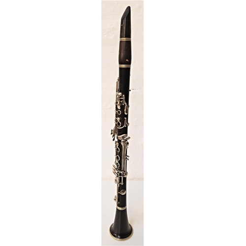 522 - CONSOLE SELMER CLARINET
the top section and bell marked 'Console Selmer London Foreign', the top and... 