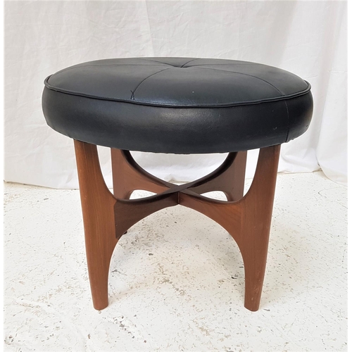 679 - RETRO G PLAN 'ASTRO' STOOL
of circular shape, standing on shaped teak supports, 50cm diameter