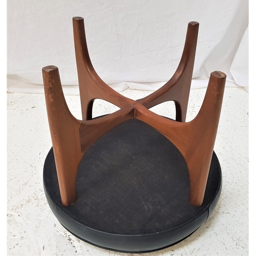 679 - RETRO G PLAN 'ASTRO' STOOL
of circular shape, standing on shaped teak supports, 50cm diameter