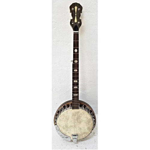 365 - BANJOLELE
with a rosewood neck with mother of pearl inlay and an ebony body