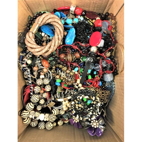 94 - LARGE SELECTION OF COSTUME JEWELLERY
including bangles, simulated pearls, bead bracelets and necklac... 