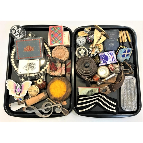 321 - SELECTION OF MOSTLY VINTAGE COLLECTABLES
including playing cards, enamel and other trinket boxes, tw... 