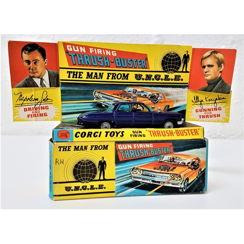 398 - VINTAGE BOXED CORGI 497 THE MAN FROM UNCLE
Thrush Buster Oldsmobile Super 88, with box and card line... 