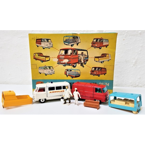 400 - CORGI COMMER CONSTRUCTOR SET No 24
with two cab/chassis units and four interchangeable bodies, milk ... 