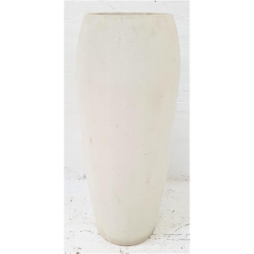 497 - LARGE STONE EFFECT GARDEN URN
of cylindrical form, 103.5cm high