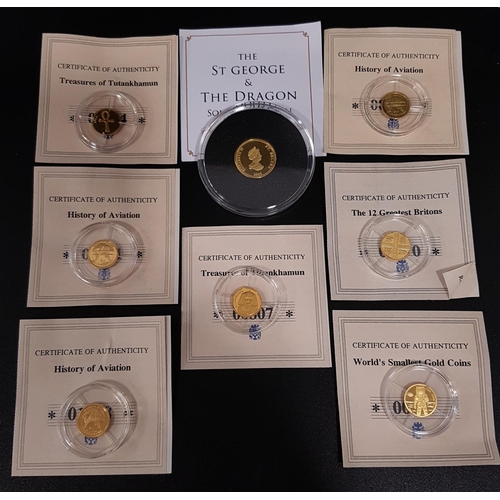 431 - SELECTION OF GOLD PROOF COINS
comprising a Jubilee Mint 'The St George & the Dragon solid gold coin'... 