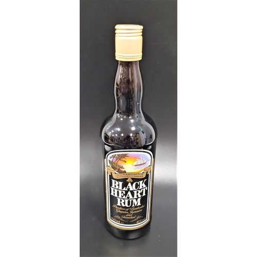 613 - BLACK HEART RUM
produce of Barbados, Guyana, Jamaica and Trinidad. 750ml. 40% abv. level mid neck. V... 