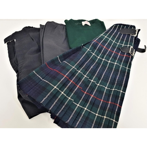 350 - CHILDS MACKENZIE MODERN TARTAN KILT
with makers label 'Roberts Of Trongate Glasgow', 54cm drop, chil... 