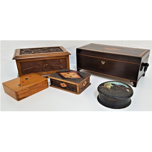 339 - WILLIAM IV SATINWOOD STATIONARY BOX
with a lift up lid revealing a lift out divided tray, with ring ... 