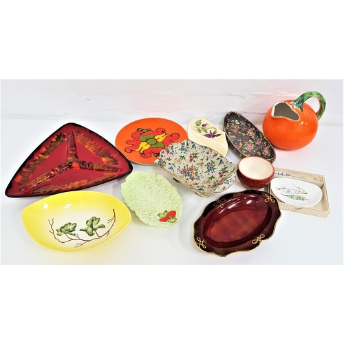 201 - SELECTION OF DECORATIVE CERAMICS
including a Poole pottery orange ground floral plate, Poole style p... 