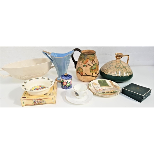 282 - MIXED LOT OF CERAMICS
including a crested cup and saucer, Royal Stafford Noddy bowl, boxed, Mailing ... 