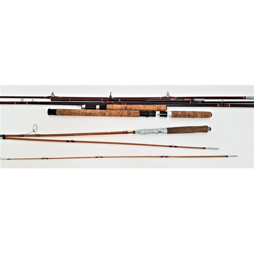 356 - SELECTION OF FISHING EQUIPMENT
including a Daiwa two section sea rod with a double and single handle... 