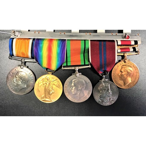 436 - WWI AND II MEDAL GROUP
named to 43701 Pte. D. W. Walker. High. L. I. comprising Victory Medal, Briti... 