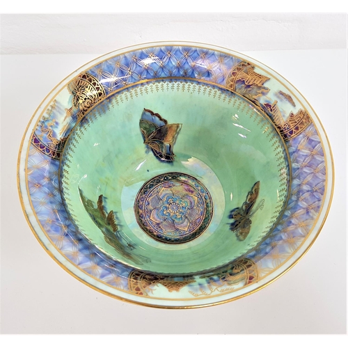 252 - 1930s WEDGWOOD BUTTERFLY LUSTRE BOWL
designed by Susannah Margaretta 'Daisy' Makeig-Jones, of circul... 