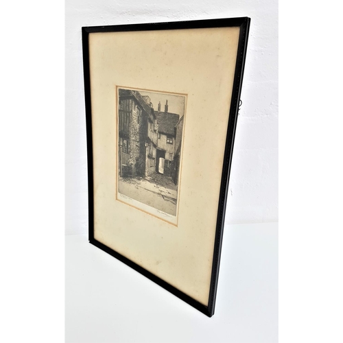 480 - FOUR ETCHINGS
comprising Alan R Gibson 'Tron Steeple, Glasgow' and 'Old Kirkcudbright', both signed ... 