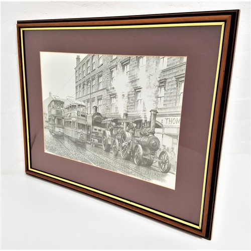 482 - J. E. WIGSTON
Glasgow transport of yesteryear, print, dated 1994, 27cm x 39cm, map of Hampshire, 45.... 