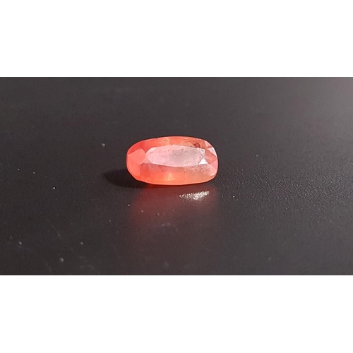 136 - CERTIFIED LOOSE NATURAL ORANGE SAPPHIRE
the oval cut gemstone weighing 2.47cts, with ITLGR Gemstone ... 