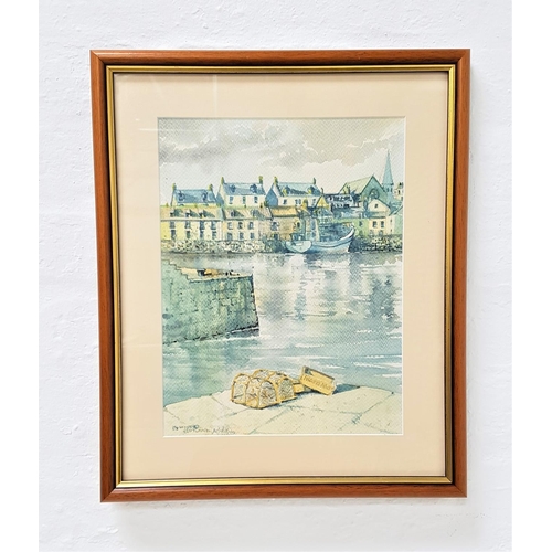 473 - A. WICKINS
St. Monans harbour, watercolour, signed, 34.5cm x 26.5cm