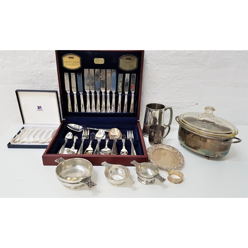 163 - SELECTION OF SILVER PLATED WARES
including a Viners Dubarry Classic six place canteen of cutlery, th... 