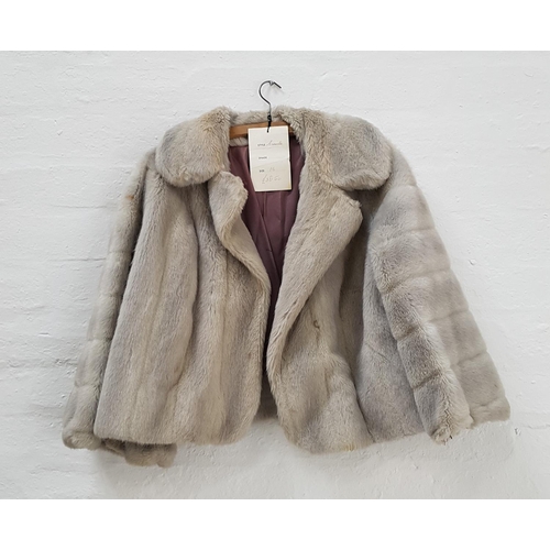 389 - FOUR FUR JACKETS
including a full length and a short rabbit jacket, a faux fur trimmed full length j... 