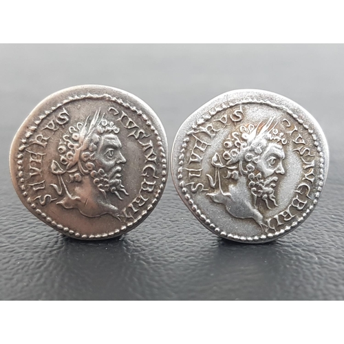 363 - TWO REPLICA AD 193-211 SEPTIMIUS SEVERUS AR DENARIUS
SEVERVS PIVS AVG BRIT, laureate head right / VI... 