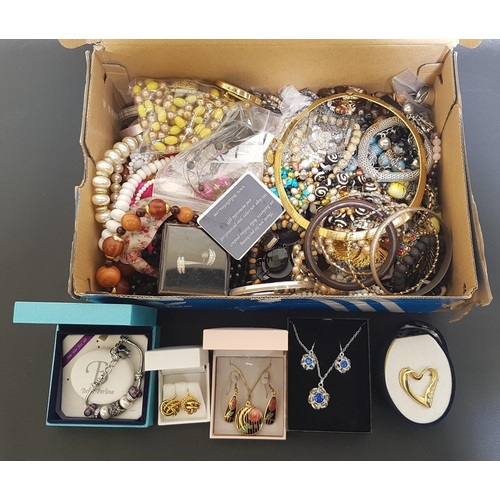 115 - SELECTION OF COSTUME JEWELLERY
including boxed suites of Jewellery, a boxed Bella Perlina charm brac... 