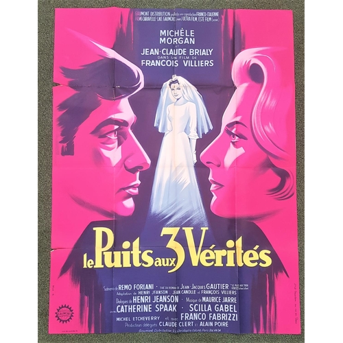 251 - TWO FRENCH GRANDE FILM POSTERS
comprising 'Le Puits aux Trois Vérités' (Three Faces of Sin), 1961, 4... 