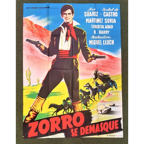 252 - TWO FRENCH GRANDE FILM POSTERS
comprising 'Zoras le Rebelle' (Ten Ready Rifles), 1959, 47