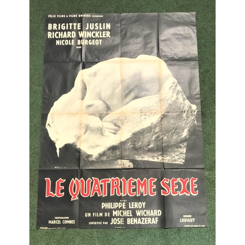 260 - EIGHT FRENCH GRANDE FILM POSTERS
comprising 'Le Quatrieme Sexe' (The Fourth Sex), 1961, 44.75