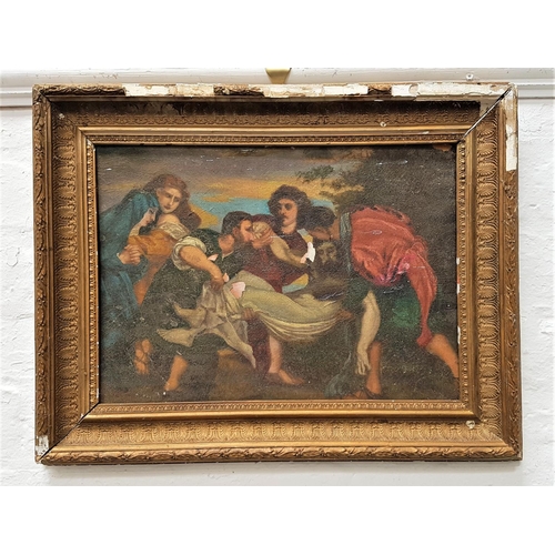 386 - AFTER TITIAN
The Deposition, oil on board, 29.5cm x 41cm