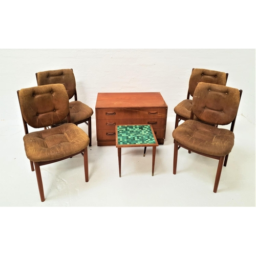 480 - SELECTION OF RETRO TEAK FURNITURE
comprising a G Plan chest of three drawers, one with cutlery divis... 