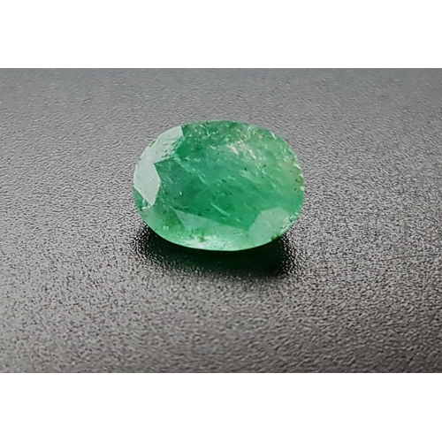 153 - CERTIFIED LOOSE NATURAL EMERALD
the oval cut gemstone weighing 2.77cts, with ITLGR Gemstone Report