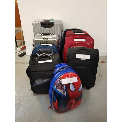 203 - SELECTION OF NINE SUITCASES
various sizes. Including - cloudnine, fashion, borderline etc.