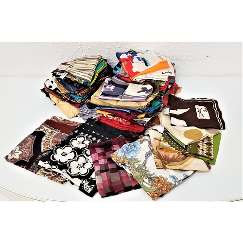 270 - SELECTION OF LADIES VINTAGE SCARVES
featuring many colours and designs, some Italian and French desi... 