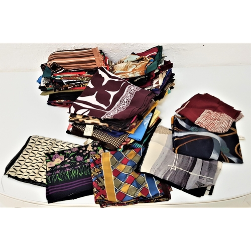 272 - SELECTION OF LADIES VINTAGE SCARVES
featuring many colours and designs, some Italian and French desi... 