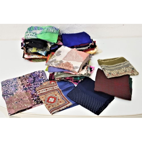 274 - SELECTION OF LADIES VINTAGE SCARVES
featuring many colours and designs, some Italian and French desi... 