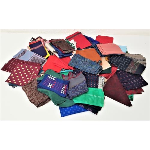281 - SELECTION OF GENTS POCKET SQUARES
various patterns and design, silk examples, approx 100