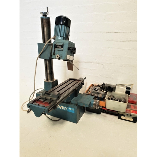 319 - EMCO METAL MILL PILLAR DRILL AND MILLER
with vertical and horizontal adjustment, with various chuck ... 