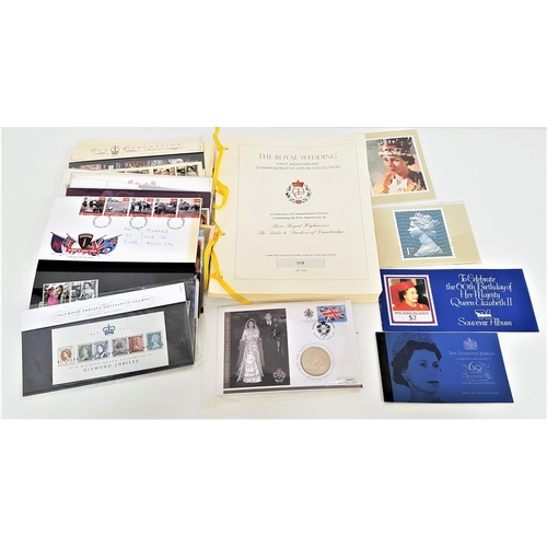 262 - SELECTION OF FIRST DAY COVERS
including diamond jubilee definitive stamps, the Coronation, Her Majes... 