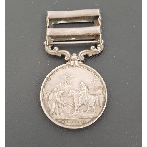 357 - BRITISH PUNJAB MEDAL
with two bars, Mooltan and Goojerat, named to Corporal T. Taylor, 32nd Foot