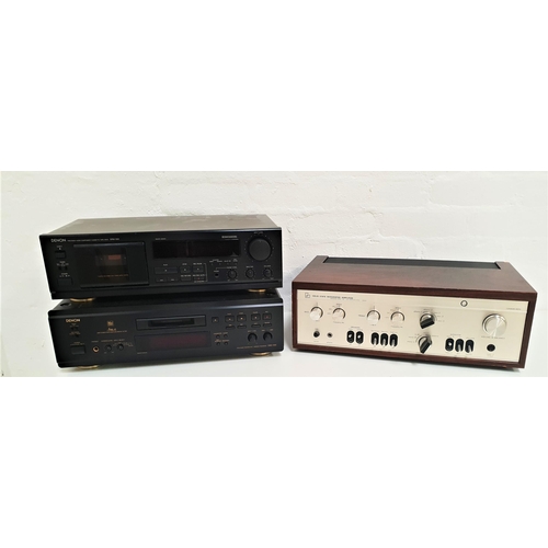 298 - SOLID STATE INTEGRATED AMPLIFIER
model SQ507X, a Denon DRM-550 cassette deck and a Denon DMD-1000 mi... 