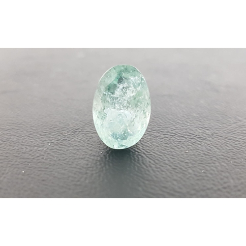 37 - CERTIFIED LOOSE NATURAL GREEN BERYL
the oval cut gemstone weighing 8.46cts, with ITLGR Gemstone Repo... 