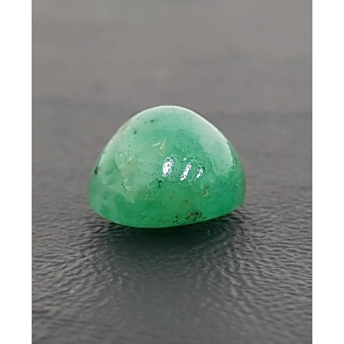 110 - CERTIFIED LOOSE NATURAL EMERALD
the oval cabochon emerald weighing 10.33cts, with ITLGR Gemmological... 