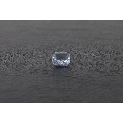 146 - CERTIFIED LOOSE NATURAL BLUE SAPPHIRE
the octagan mixed cut emerald weighing 0.89cts, with ITLGR Gem... 