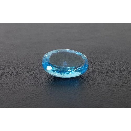 149 - CERTIFIED LOOSE NATURAL BLUE TOPAZ
the oval mixed cut topaz weighing 20.55cts, with ITLGR Gemmologic... 